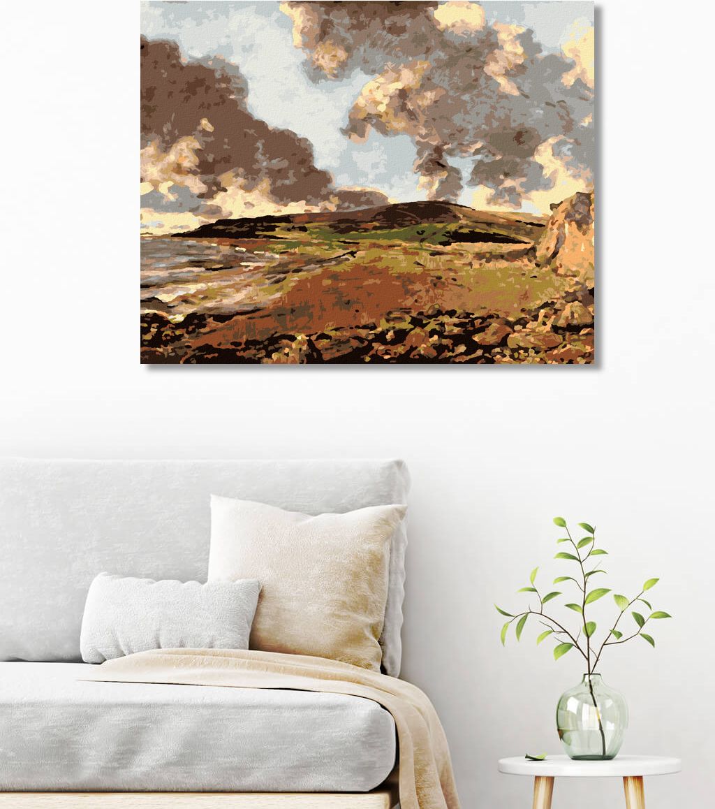 zuty Malování podle čísel - WEYMOUTH BAY (JOHN CONSTABLE) - Rozměr: 40x50 cm, Rámování: Varianta: bez rámu a bez vypnutí plátna - obrázek 2