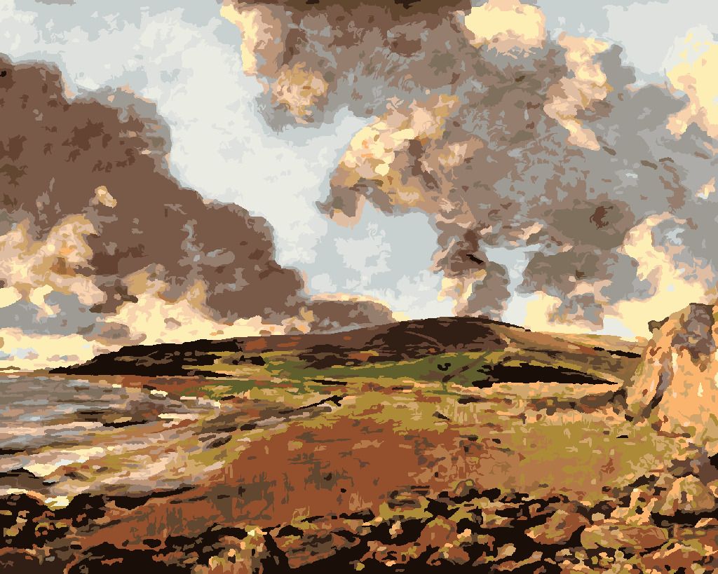 zuty Malování podle čísel - WEYMOUTH BAY (JOHN CONSTABLE) - Rozměr: 40x50 cm, Rámování: Varianta: bez rámu a bez vypnutí plátna - obrázek 3
