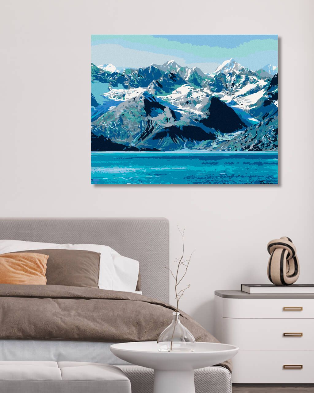 zuty Malování podle čísel - NÁRODNÍ PARK GLACIER BAY - Rozměr: 40x50 cm, Rámování: Varianta: bez rámu a bez vypnutí plátna - obrázek 6