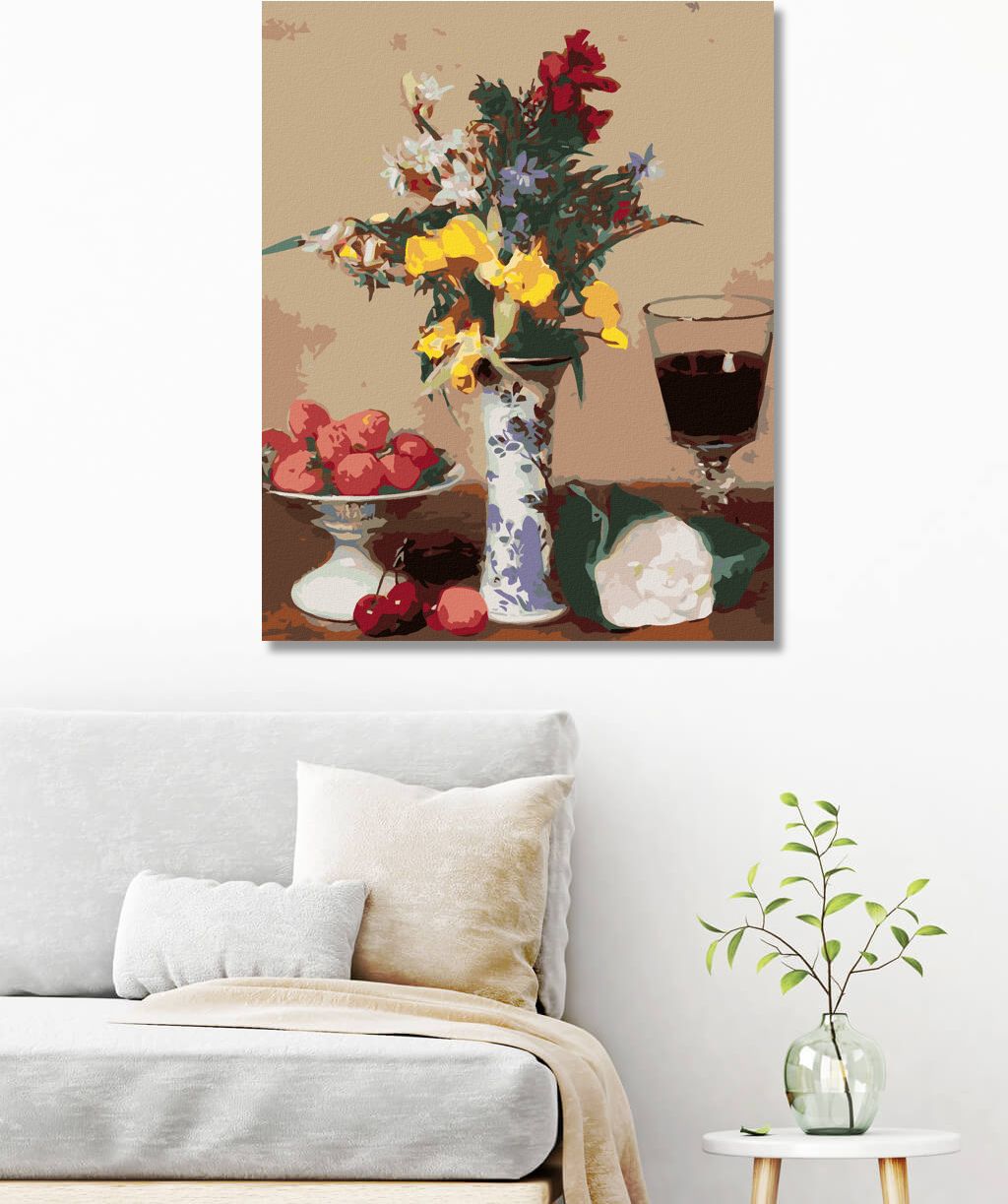 zuty Malování podle čísel - ZÁTIŠÍ ZASNOUBENÍ (HENRI FANTIN-LATOUR) - Rozměr: 40x50 cm, Rámování: Varianta: bez rámu a bez vypnutí plátna - obrázek 7