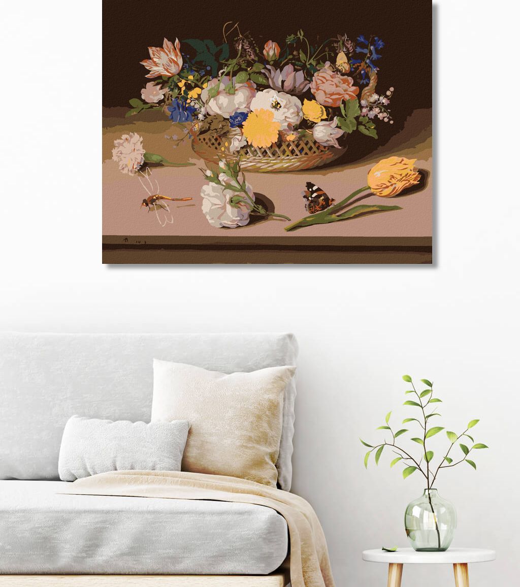 zuty Malování podle čísel - ZÁTIŠÍ KVĚTIN (AMBROSIUS BOSSCHAERT) - Rozměr: 40x50 cm, Rámování: Varianta: bez rámu a bez vypnutí plátna - obrázek 10