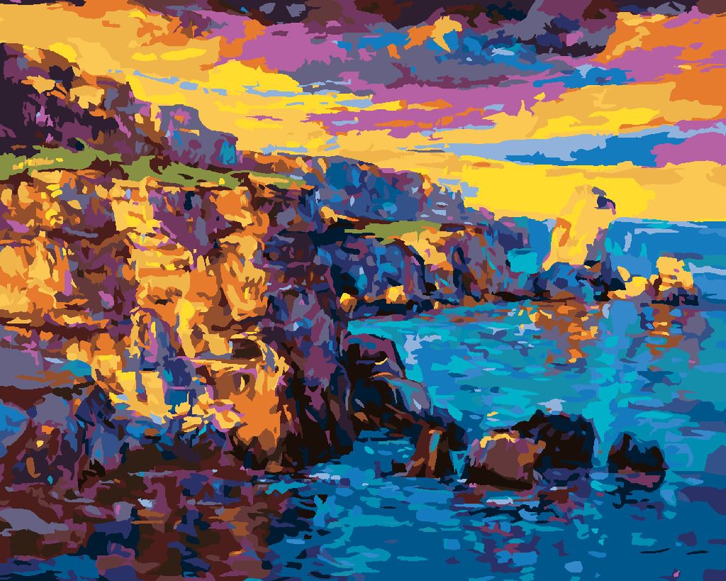 zuty Malování podle čísel - ÚTES VE STYLU IMPRESIONISMU - Rozměr: 40x50 cm, Rámování: Varianta: vypnuté plátno na rám - obrázek 7