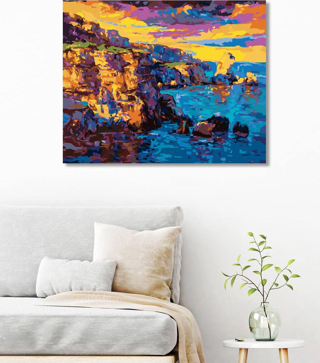 zuty Malování podle čísel - ÚTES VE STYLU IMPRESIONISMU - Rozměr: 40x50 cm, Rámování: Varianta: vypnuté plátno na rám - obrázek 10