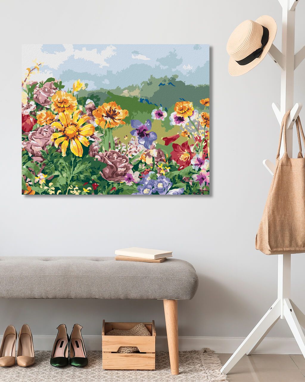zuty Malování podle čísel - LUČNÍ KVÍTÍ - Rozměr: 40x50 cm, Rámování: Varianta: vypnuté plátno na rám - obrázek 10