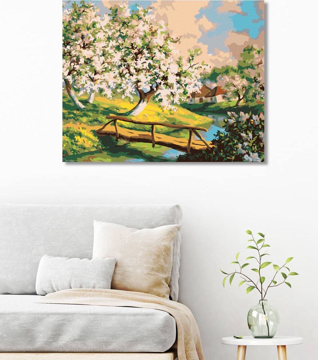 zuty Malování podle čísel - KVETOUCÍ ZAHRADY - Rozměr: 40x50 cm, Rámování: Varianta: bez rámu a bez vypnutí plátna - obrázek 5