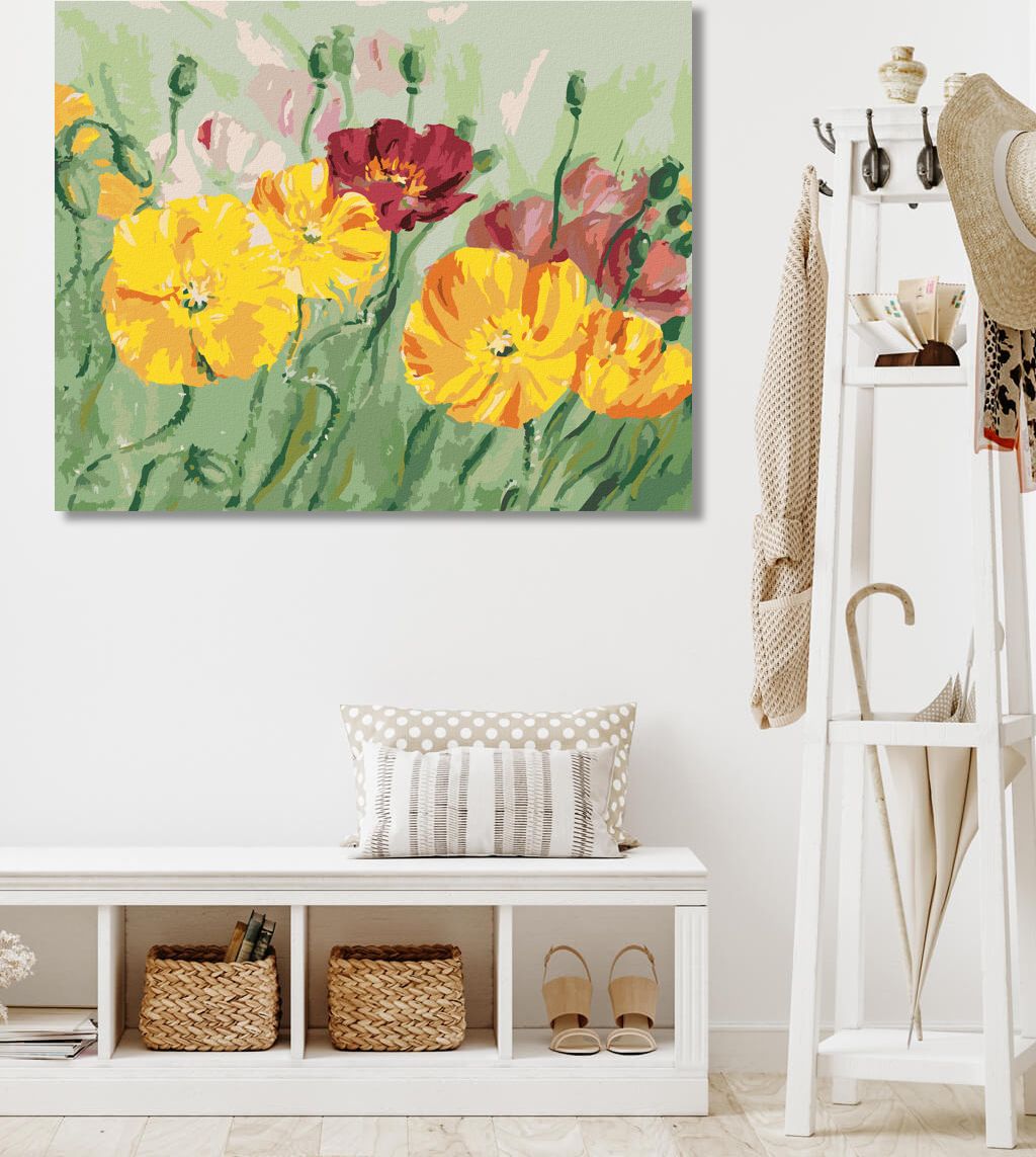 zuty Malování podle čísel - BAREVNÝ VLČÍ MÁK - Rozměr: 40x50 cm, Rámování: Varianta: bez rámu a bez vypnutí plátna - obrázek 5