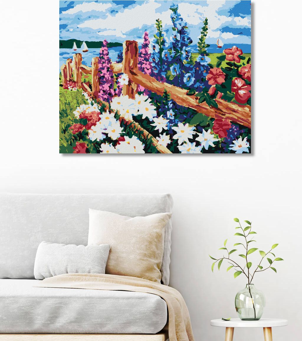 zuty Malování podle čísel - ROZKVETLÉ KVĚTINY NA LOUCE - Rozměr: 40x50 cm, Rámování: Varianta: bez rámu a bez vypnutí plátna - obrázek 10