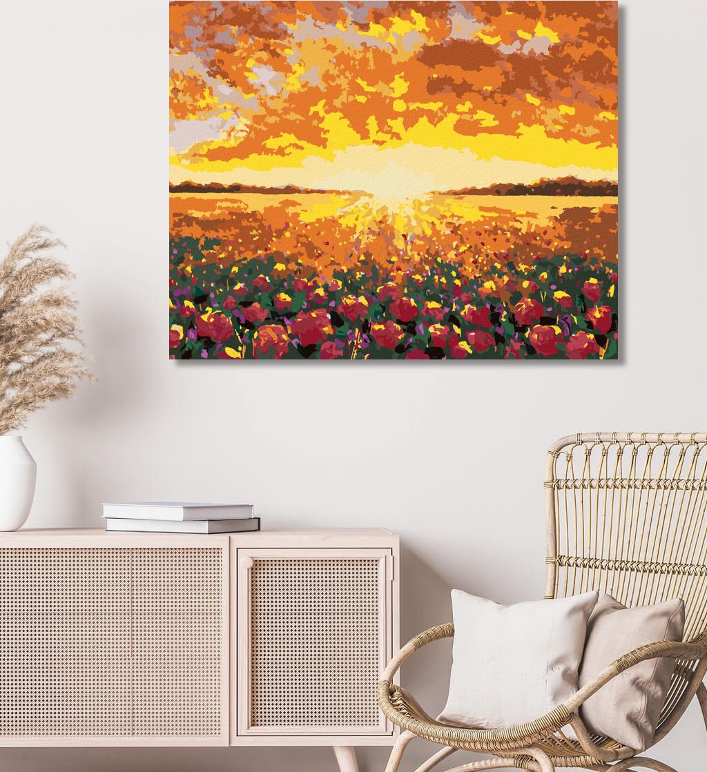 zuty Malování podle čísel - KVĚTINOVÉ POLE VE FRANCII - Rozměr: 40x50 cm, Rámování: Varianta: bez rámu a bez vypnutí plátna - obrázek 9