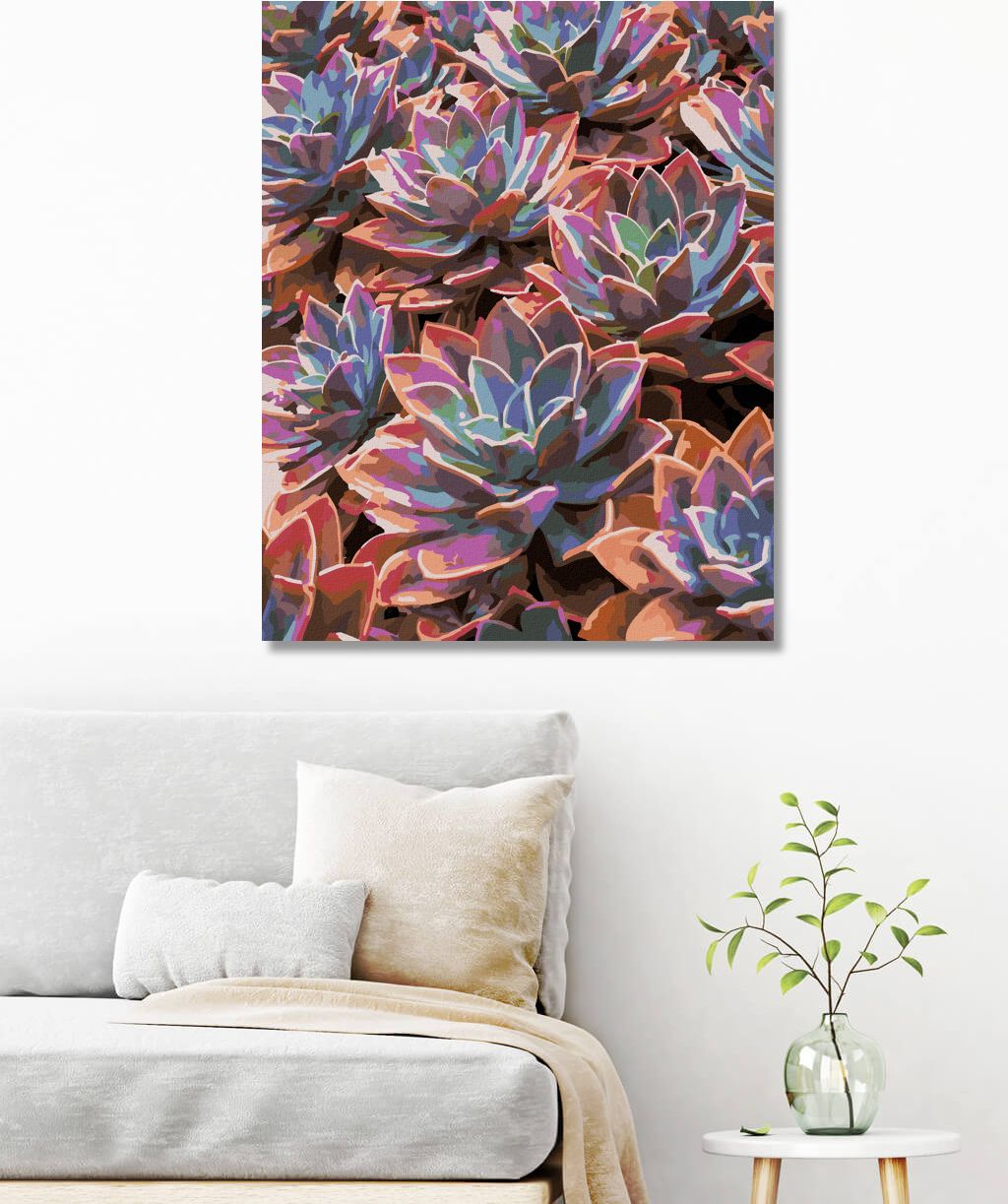 zuty Malování podle čísel - BAREVNÉ PUPOVICE - Rozměr: 40x50 cm, Rámování: Varianta: bez rámu a bez vypnutí plátna - obrázek 4