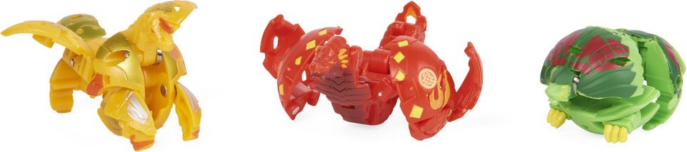 SPIN MASTER Bakugan Evolutions S4 startovací sada 3ks s Baku žetony a kartami - obrázek 3