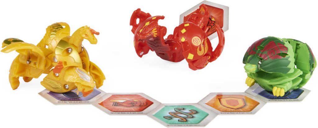 SPIN MASTER Bakugan Evolutions S4 startovací sada 3ks s Baku žetony a kartami - obrázek 6