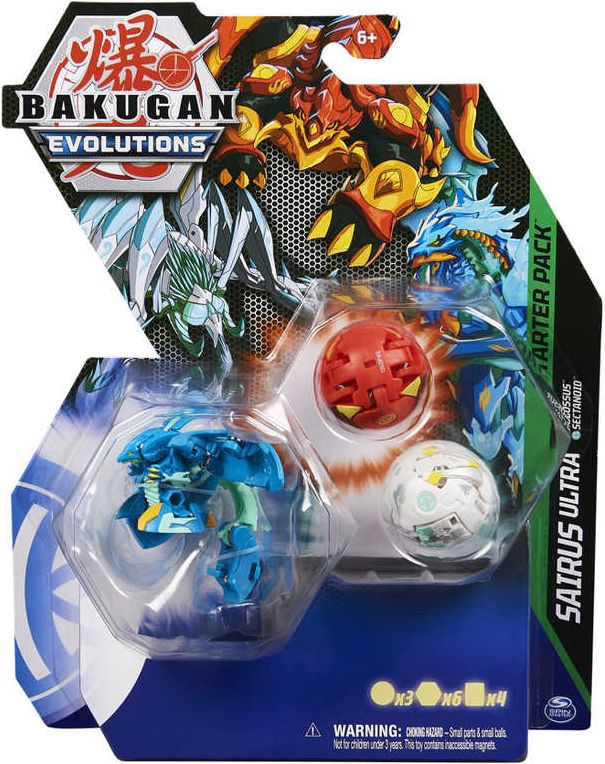SPIN MASTER Bakugan Evolutions S4 startovací sada 3ks s Baku žetony a kartami - obrázek 7