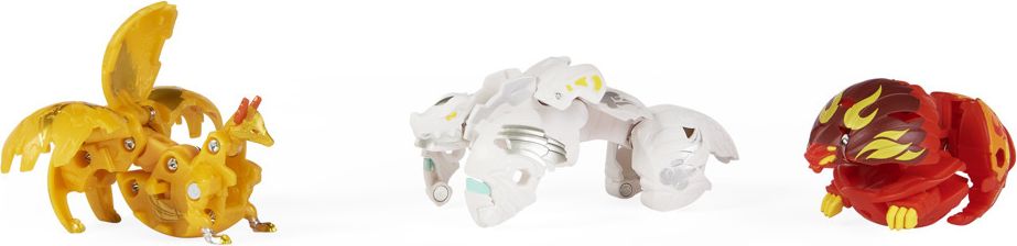 SPIN MASTER Bakugan Evolutions S4 startovací sada 3ks s Baku žetony a kartami - obrázek 8