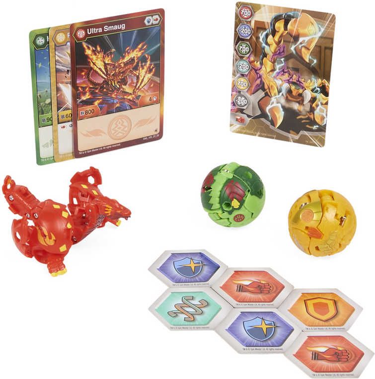 SPIN MASTER Bakugan Evolutions S4 startovací sada 3ks s Baku žetony a kartami - obrázek 9