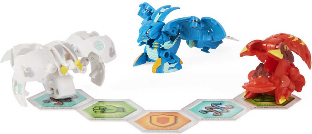 SPIN MASTER Bakugan Evolutions S4 startovací sada 3ks s Baku žetony a kartami - obrázek 13