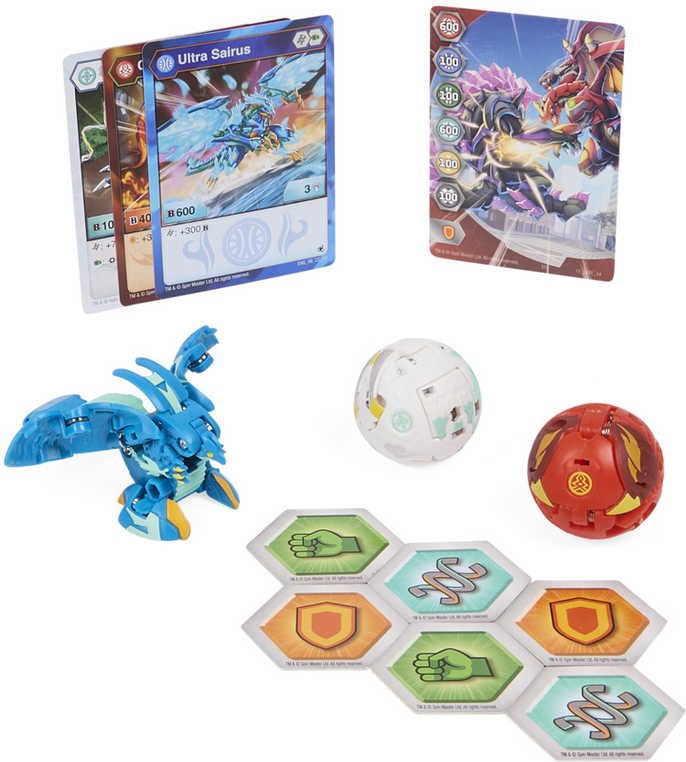 SPIN MASTER Bakugan Evolutions S4 startovací sada 3ks s Baku žetony a kartami - obrázek 18