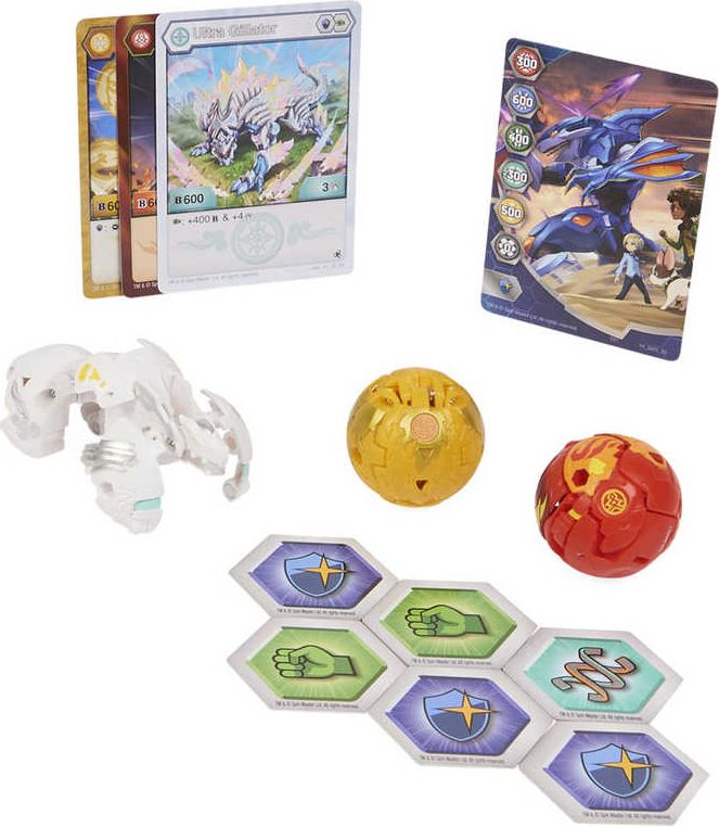SPIN MASTER Bakugan Evolutions S4 startovací sada 3ks s Baku žetony a kartami - obrázek 19