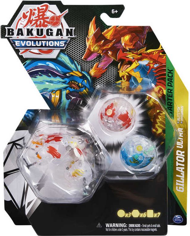 SPIN MASTER Bakugan Evolutions S4 startovací sada 3ks s Baku žetony a kartami - obrázek 20