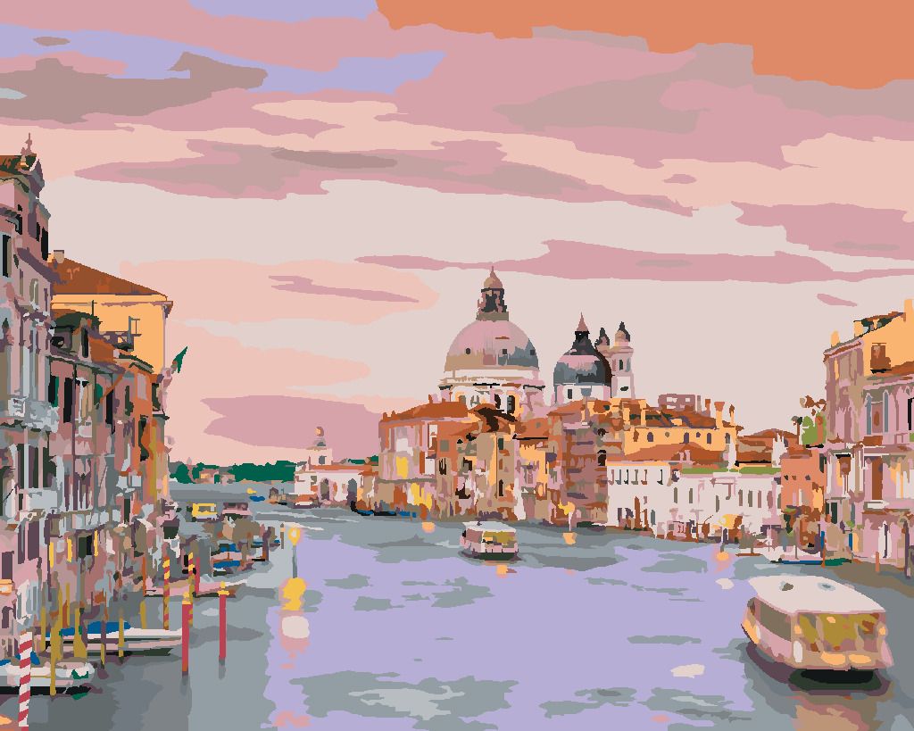 zuty Malování podle čísel - CANAL GRANDE BENÁTKY ITÁLIE - Rozměr: 40x50 cm, Rámování: Varianta: bez rámu a bez vypnutí plátna - obrázek 6
