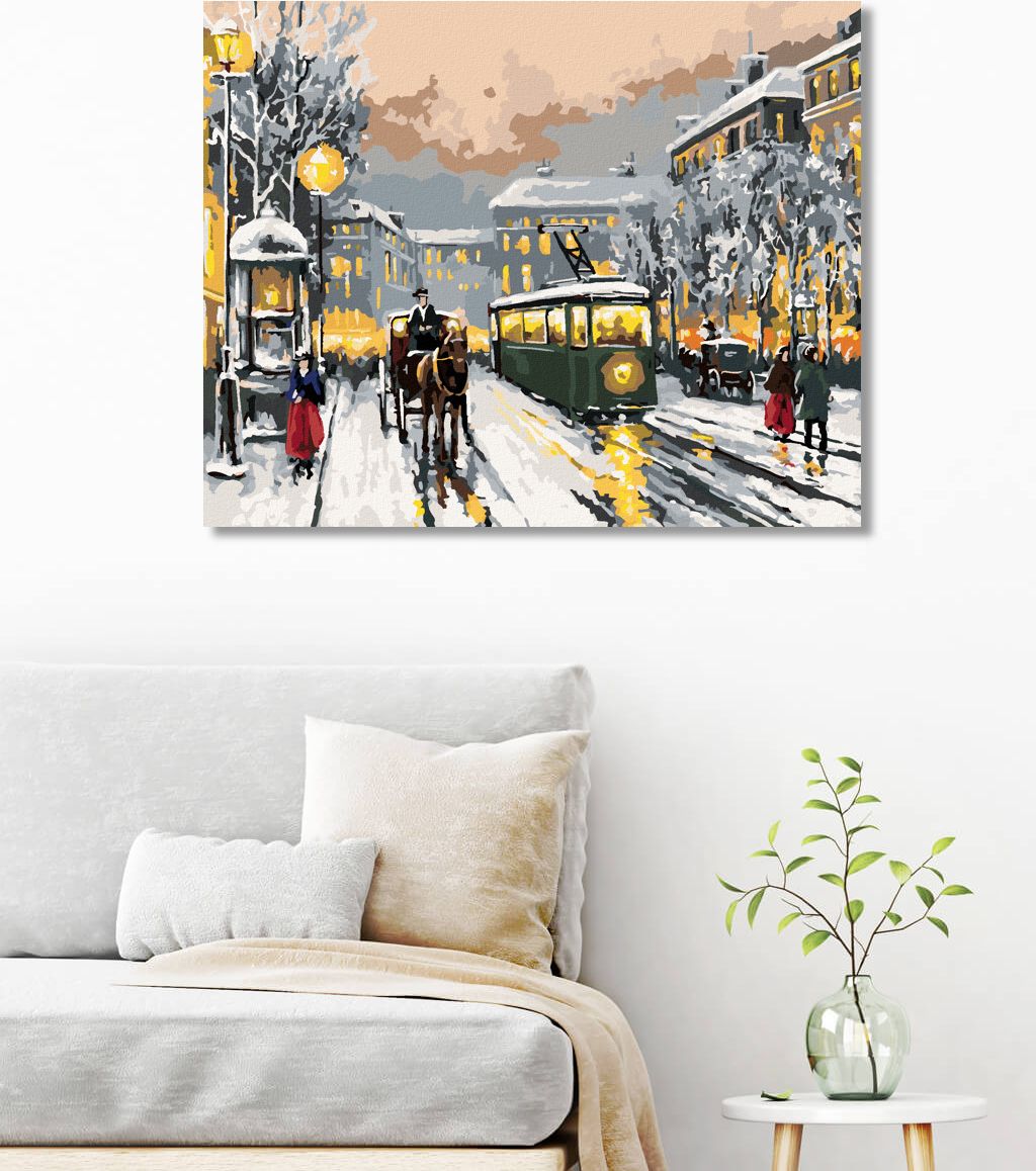 zuty Malování podle čísel - STARÉ MĚSTO - Rozměr: 40x50 cm, Rámování: Varianta: bez rámu a bez vypnutí plátna - obrázek 7