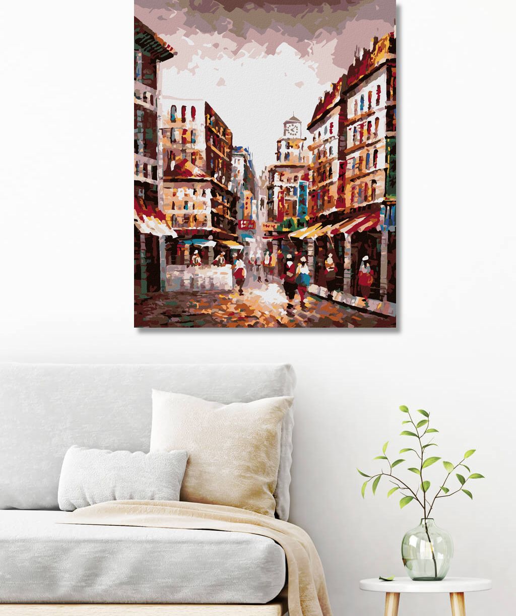zuty Malování podle čísel - ULIČKA V HONG KONGU - Rozměr: 40x50 cm, Rámování: Varianta: vypnuté plátno na rám - obrázek 10