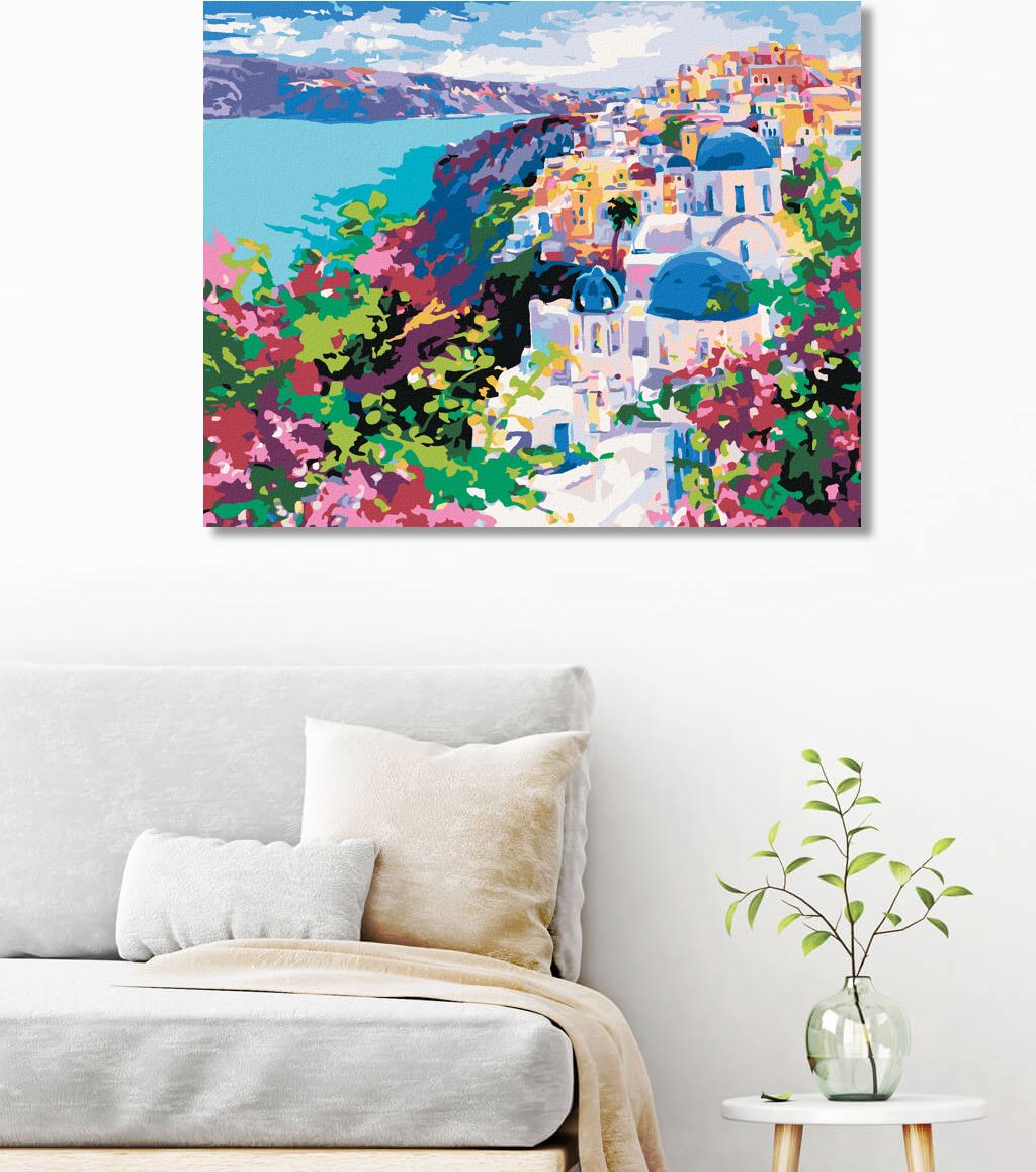 zuty Malování podle čísel - SANTORINI - Rozměr: 40x50 cm, Rámování: Varianta: bez rámu a bez vypnutí plátna - obrázek 5