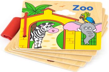 Dudlu Dřevěná knížka - zoo český jazyk - obrázek 1