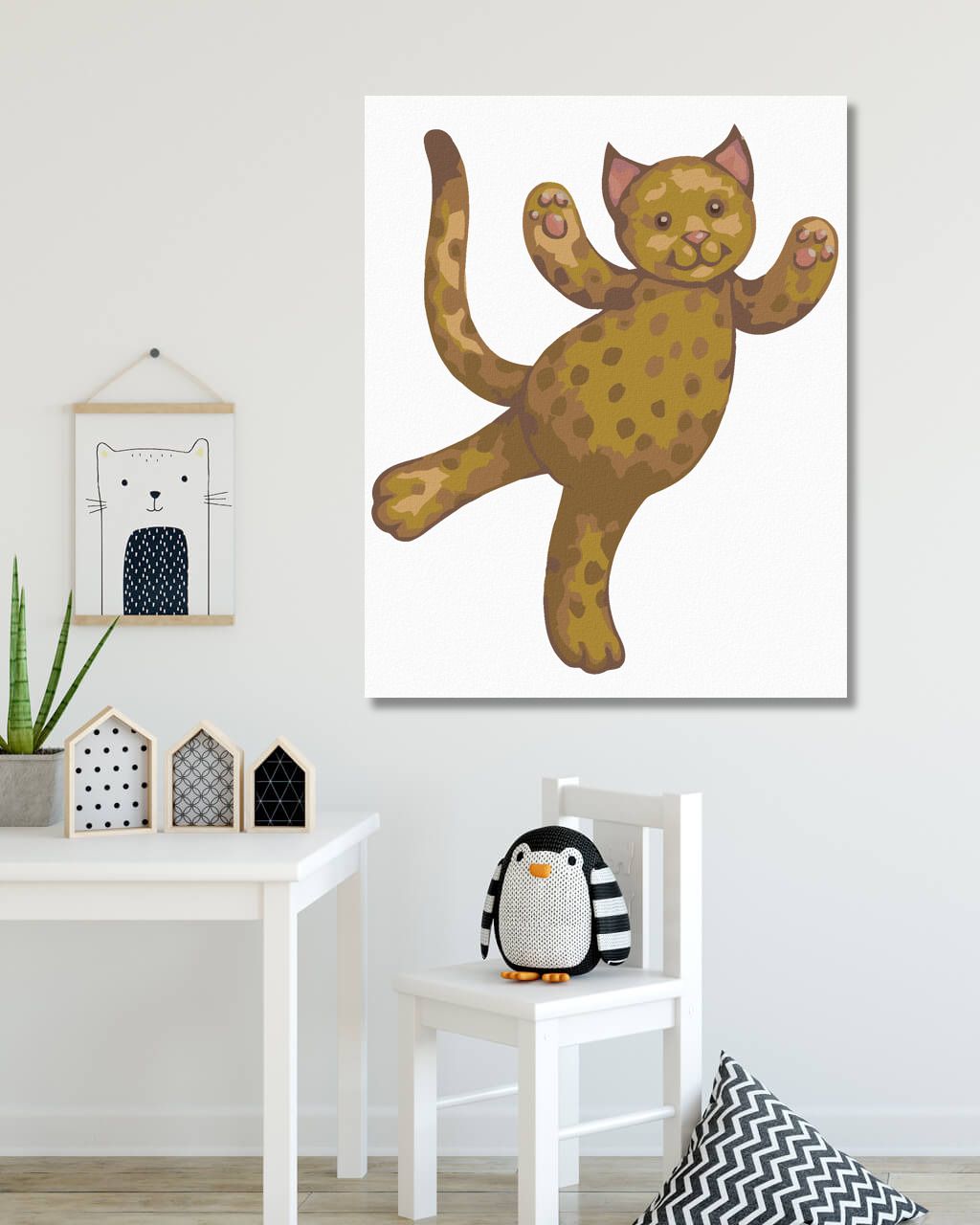 zuty Malování podle čísel - PLYŠOVÝ JAGUAR (SUE ELLEN BROWN) - Rozměr: 40x50 cm, Rámování: Varianta: bez rámu a bez vypnutí plátna - obrázek 6