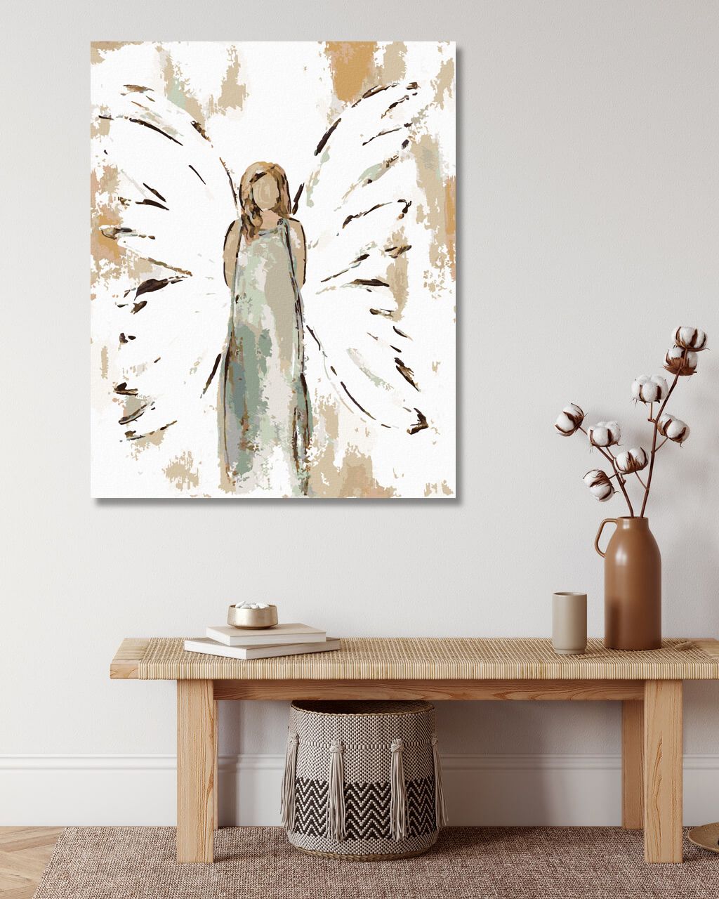 zuty Malování podle čísel - BLONĎATÝ ANDĚL (HALEY BUSH) - Rozměr: 40x50 cm, Rámování: Varianta: bez rámu a bez vypnutí plátna - obrázek 2