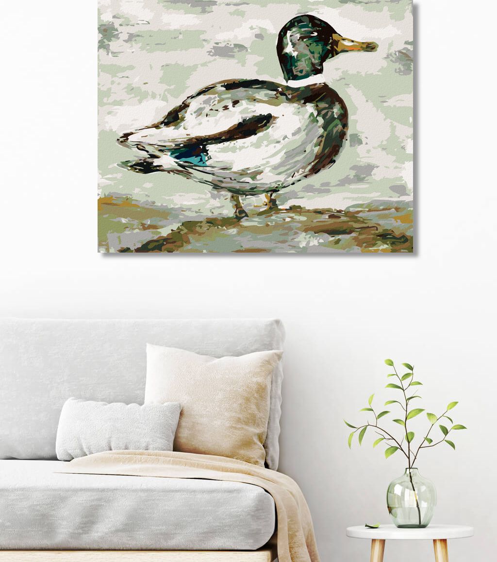 zuty Malování podle čísel - DIVOKÝ KAČER (HALEY BUSH) - Rozměr: 40x50 cm, Rámování: Varianta: vypnuté plátno na rám - obrázek 5