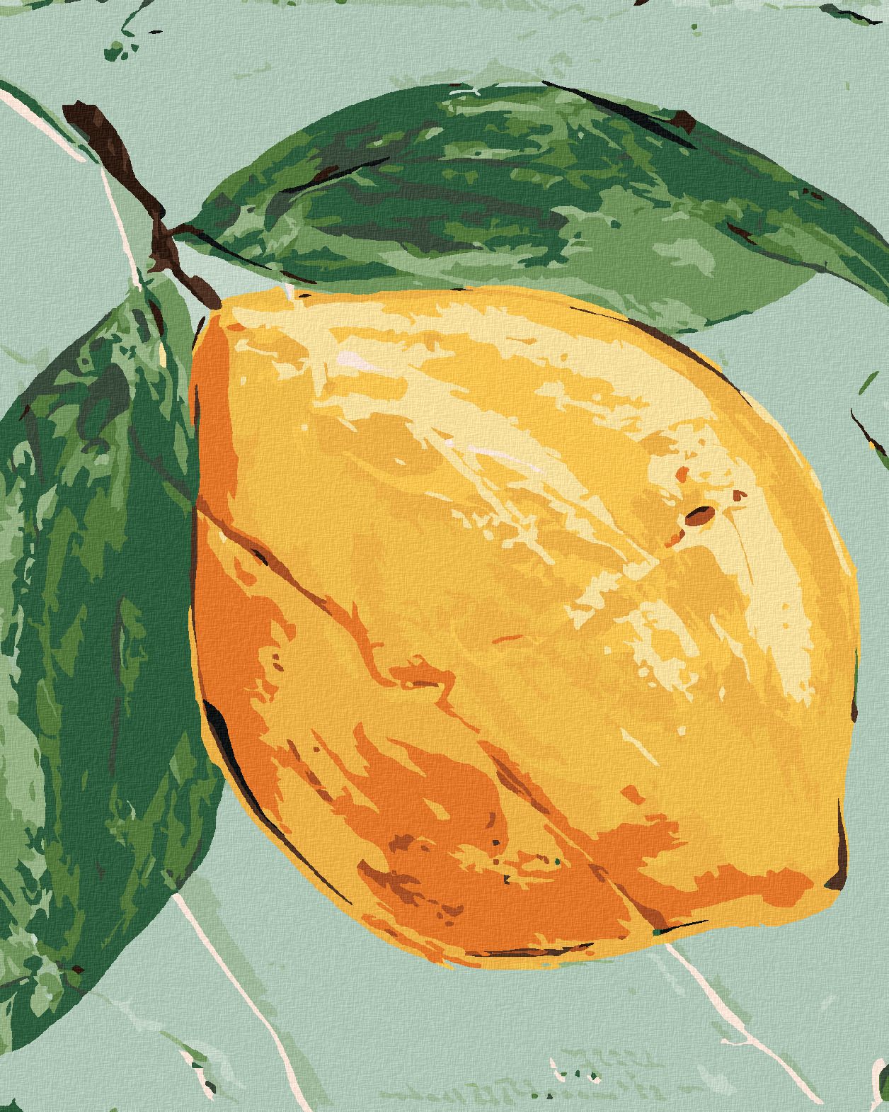zuty Malování podle čísel - CITRÓN I (HALEY BUSH) - Rozměr: 40x50 cm, Rámování: Varianta: vypnuté plátno na rám - obrázek 1