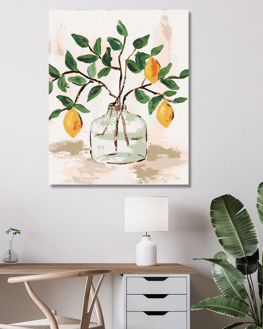 zuty Malování podle čísel - CITRÓNY VE VÁZE 5 (HALEY BUSH) - Rozměr: 40x50 cm, Rámování: Varianta: bez rámu a bez vypnutí plátna - obrázek 5