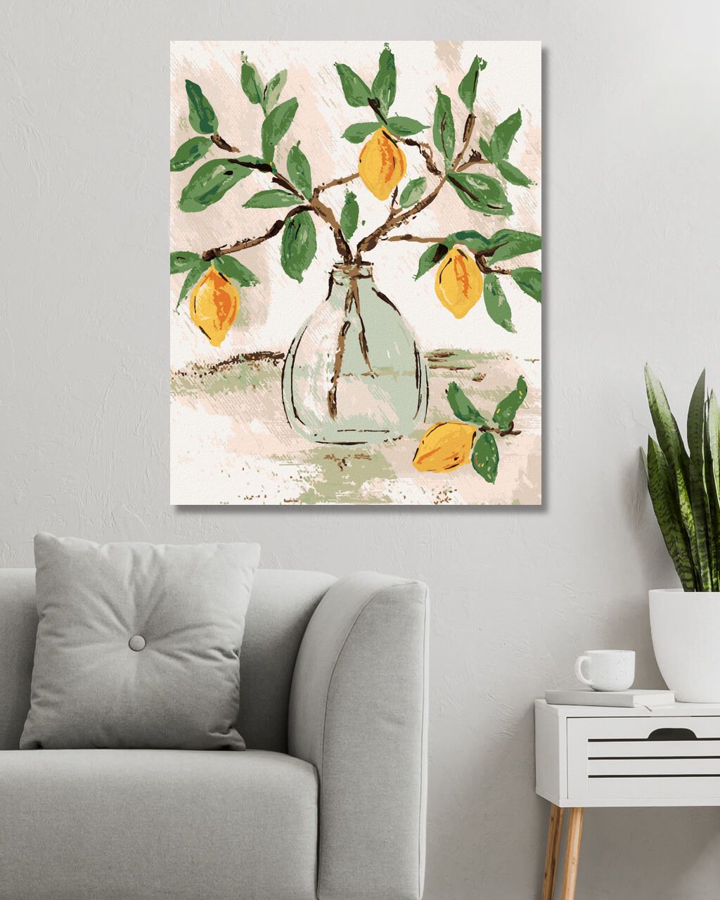 zuty Malování podle čísel - CITRÓNY VE VÁZE (HALEY BUSH) - Rozměr: 40x50 cm, Rámování: Varianta: bez rámu a bez vypnutí plátna - obrázek 10