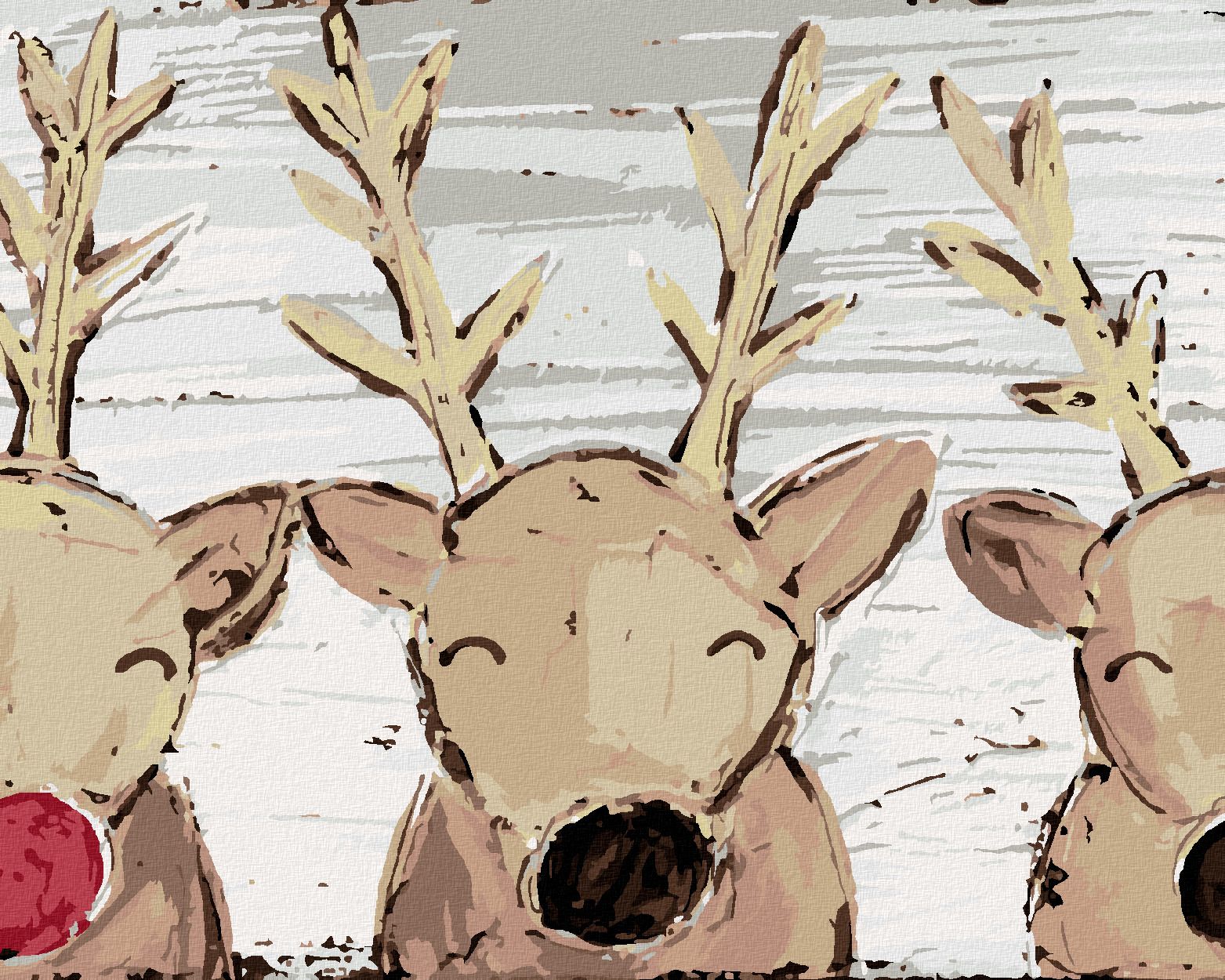 zuty Malování podle čísel - SOB RUDOLF A PŘÁTELÉ (HALEY BUSH) - Rozměr: 40x50 cm, Rámování: Varianta: vypnuté plátno na rám - obrázek 1
