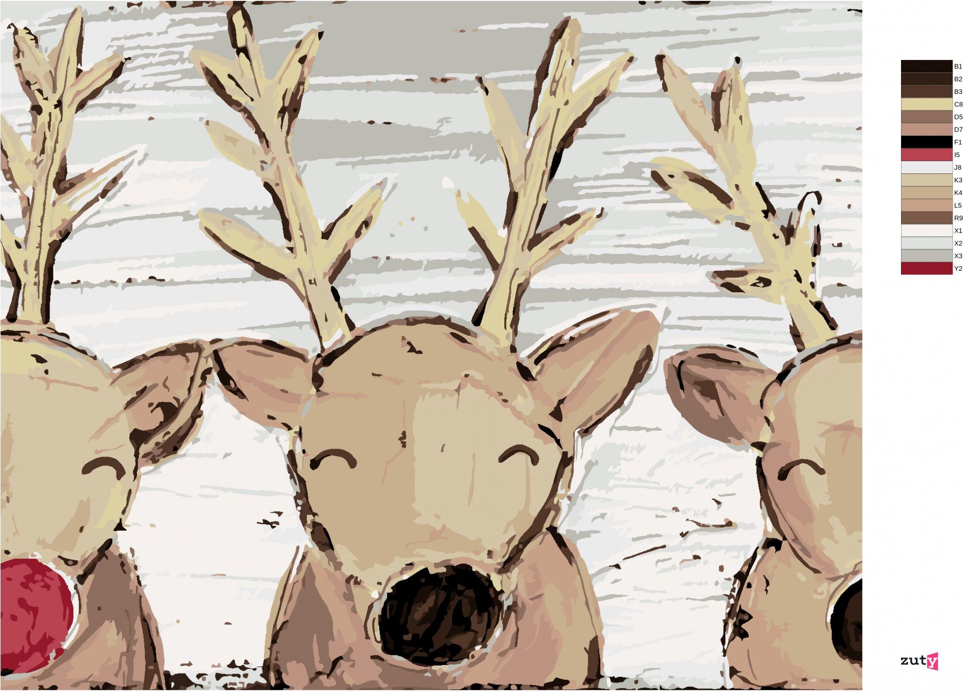 zuty Malování podle čísel - SOB RUDOLF A PŘÁTELÉ (HALEY BUSH) - Rozměr: 40x50 cm, Rámování: Varianta: vypnuté plátno na rám - obrázek 9