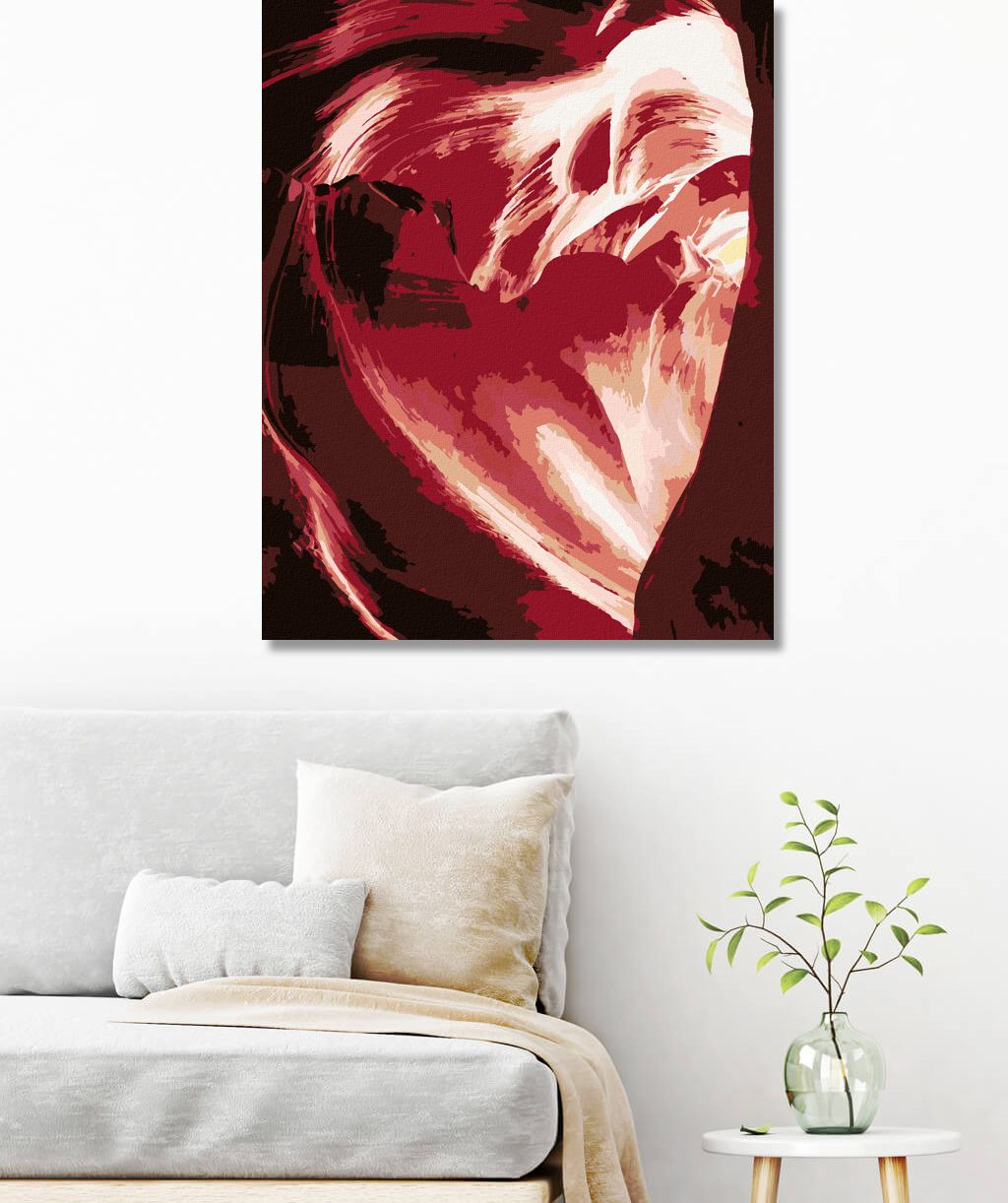 zuty Malování podle čísel - SRDCE V KAŇONU (TED DAVIS) - Rozměr: 40x50 cm, Rámování: Varianta: vypnuté plátno na rám - obrázek 2