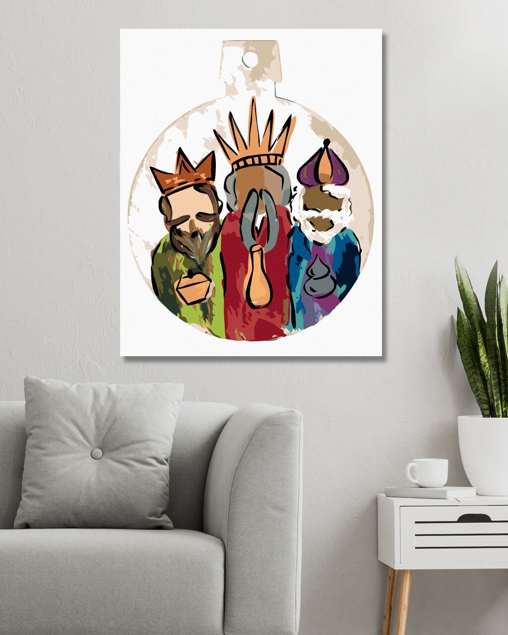 zuty Malování podle čísel - TŘI KRÁLOVÉ (HALEY BUSH) - Rozměr: 40x50 cm, Rámování: Varianta: bez rámu a bez vypnutí plátna - obrázek 10