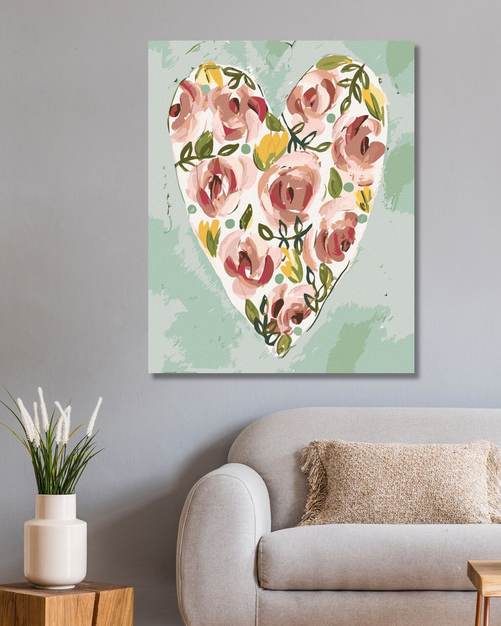 zuty Malování podle čísel - VALENTÝNSKÉ SRDCE (HALEY BUSH) - Rozměr: 40x50 cm, Rámování: Varianta: bez rámu a bez vypnutí plátna - obrázek 10