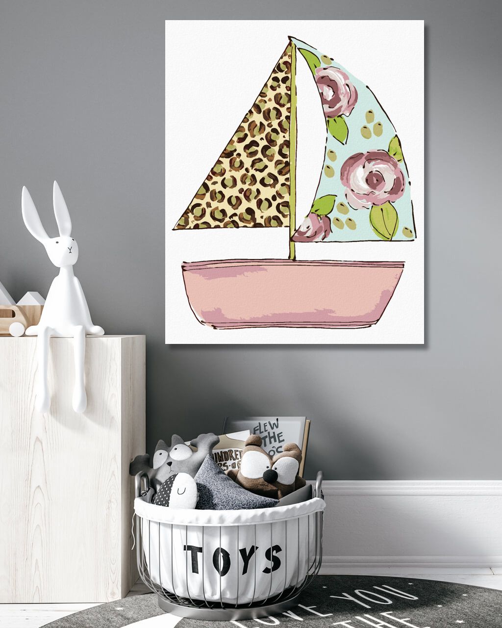 zuty Malování podle čísel - LOĎ S LEOPARDÍ A KVĚTINOVOU PLACHTOU (HALEY BUSH) - Rozměr: 40x50 cm, Rámování: Varianta: vypnuté plátno na rám - obrázek 8