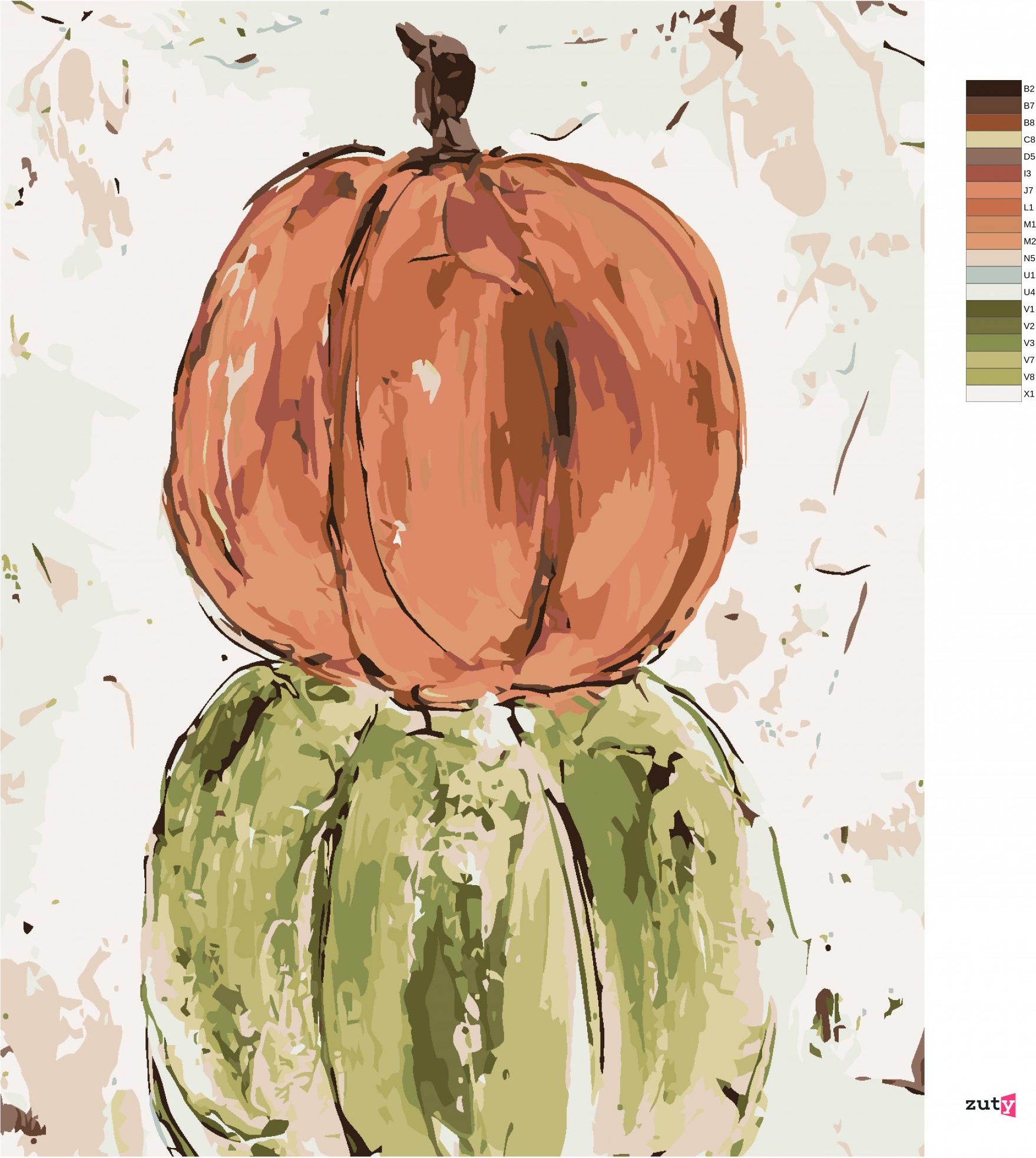 zuty Malování podle čísel - TŘI DÝNĚ (HALEY BUSH) - Rozměr: 40x50 cm, Rámování: Varianta: bez rámu a bez vypnutí plátna - obrázek 3