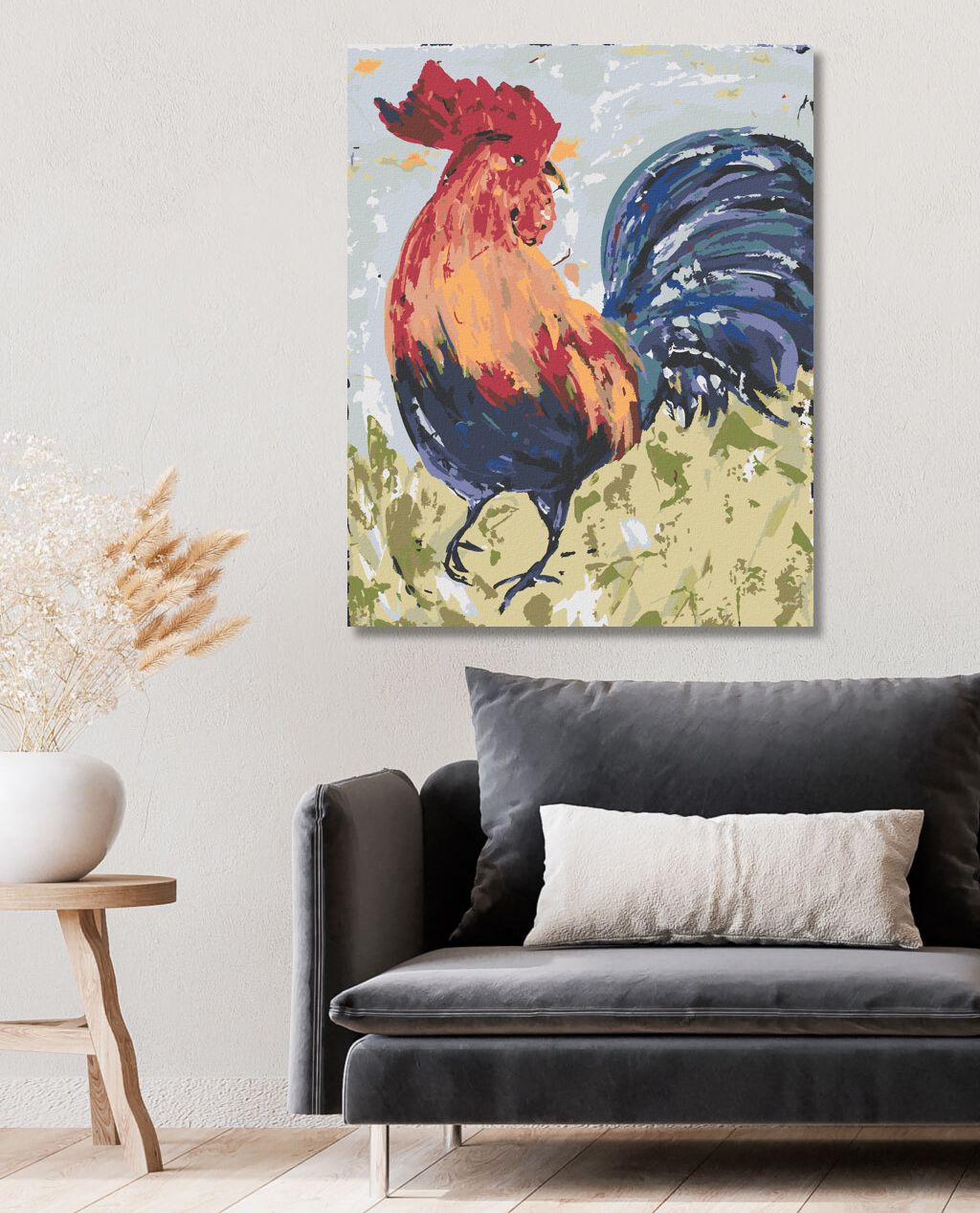 zuty Malování podle čísel - KOHOUT I (HALEY BUSH) - Rozměr: 40x50 cm, Rámování: Varianta: vypnuté plátno na rám - obrázek 9