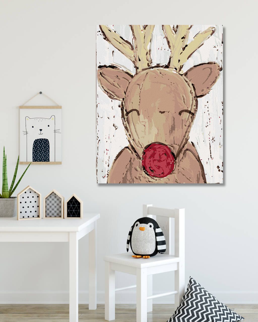 zuty Malování podle čísel - SOB RUDOLF (HALEY BUSH) - Rozměr: 40x50 cm, Rámování: Varianta: vypnuté plátno na rám - obrázek 6