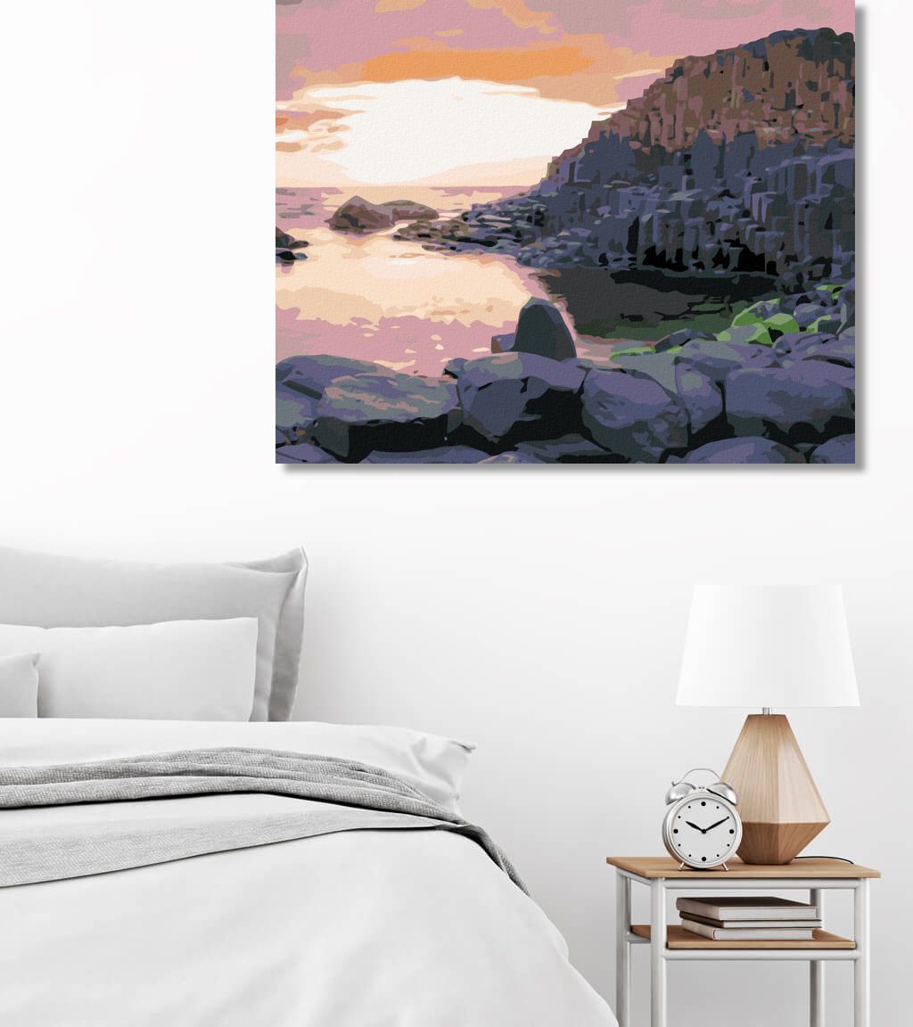 zuty Malování podle čísel - ZÁPAD SLUNCE, IRSKO (TED DAVIS) - Rozměr: 40x50 cm, Rámování: Varianta: bez rámu a bez vypnutí plátna - obrázek 7
