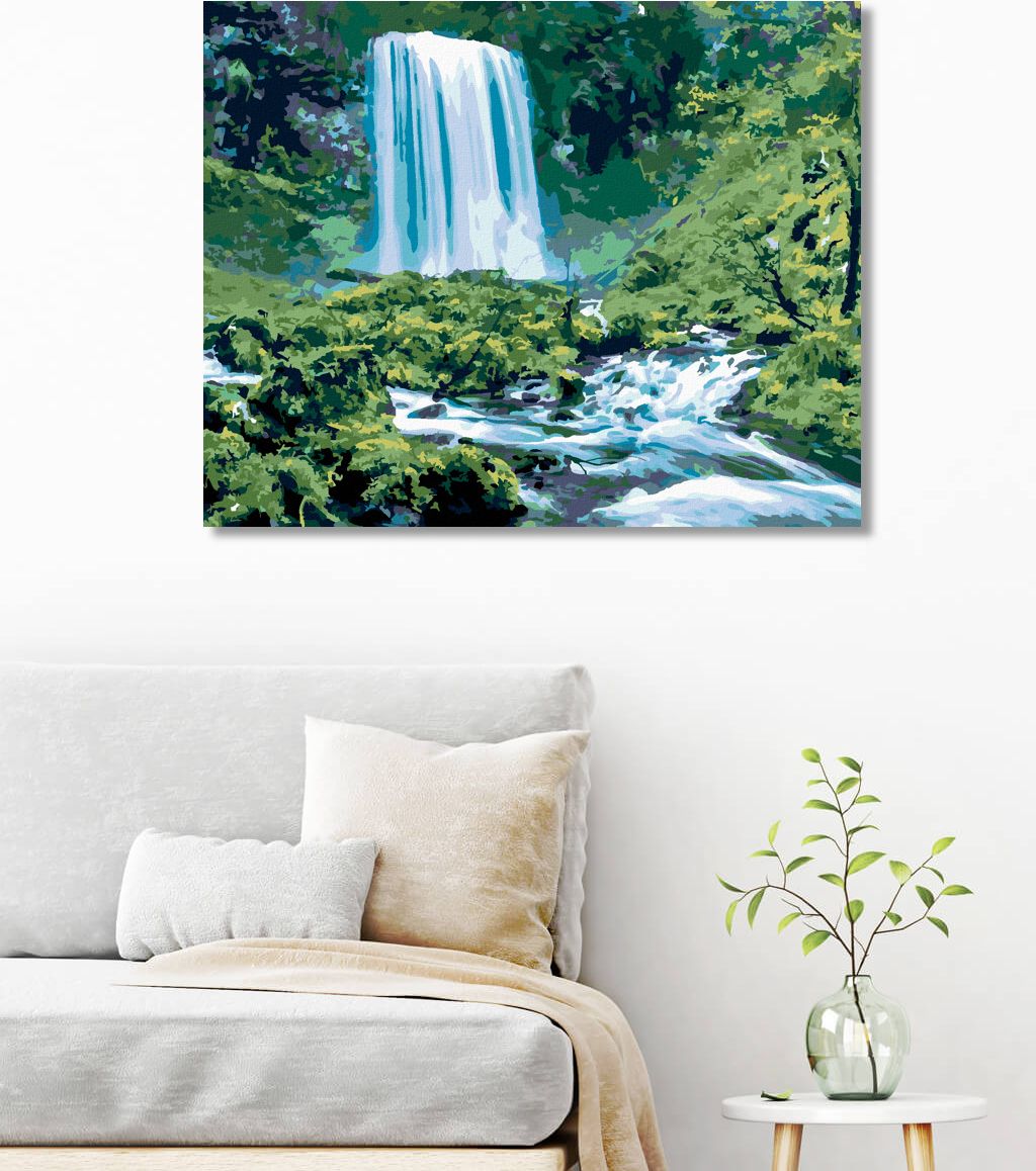 zuty Malování podle čísel - VODOPÁDY A DIVOKÁ PŘÍRODA (TED DAVIS) - Rozměr: 40x50 cm, Rámování: Varianta: bez rámu a bez vypnutí plátna - obrázek 7