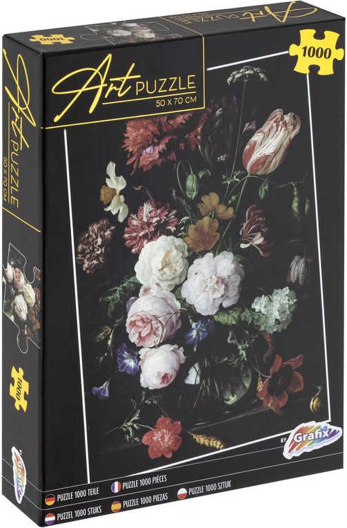 Dudlu PUZZLE Art Květiny 50x70cm 1000 dílků skládačka v krabici - obrázek 1