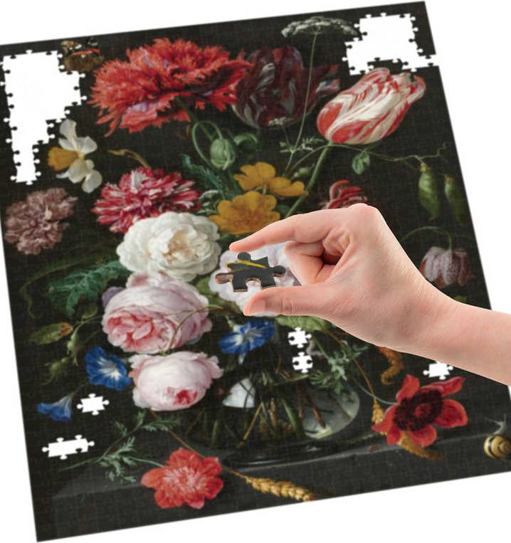Dudlu PUZZLE Art Květiny 50x70cm 1000 dílků skládačka v krabici - obrázek 2