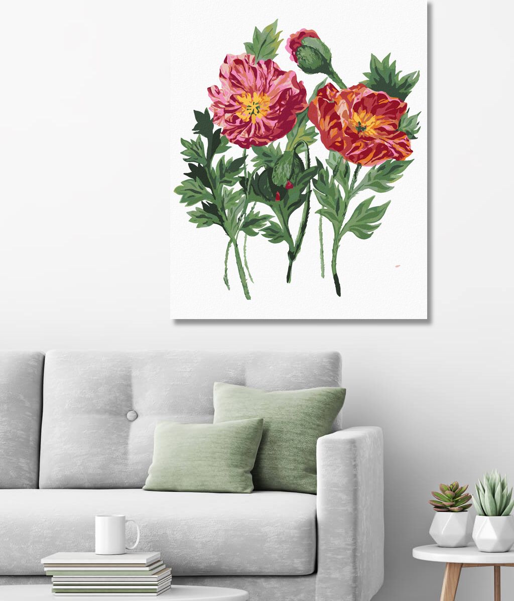 zuty Malování podle čísel - VLČÍ MÁKY (ALEXANDRIA GILBERT) - Rozměr: 40x50 cm, Rámování: Varianta: vypnuté plátno na rám - obrázek 10
