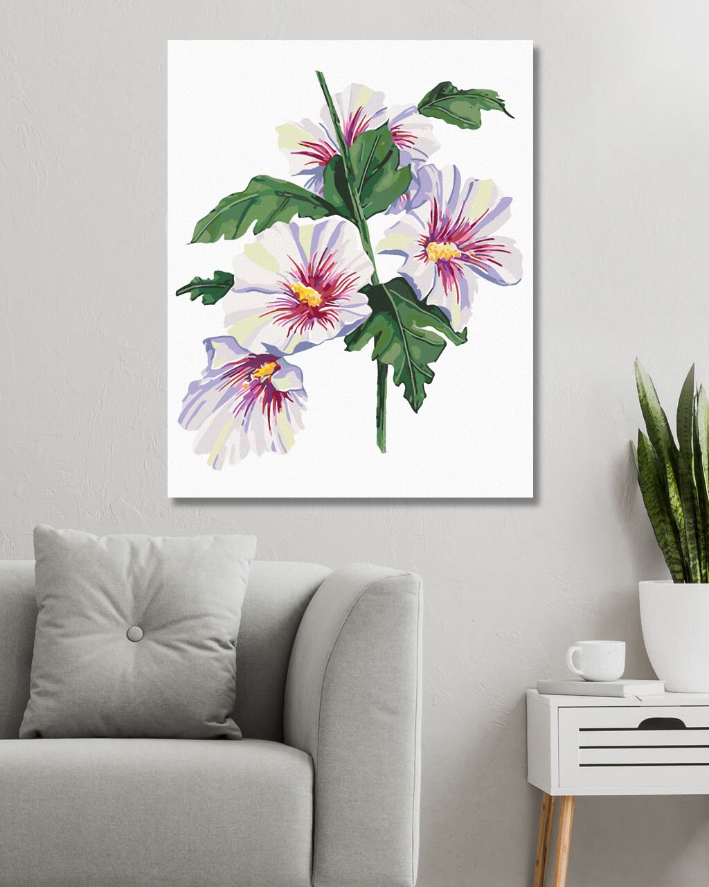 zuty Malování podle čísel - KVÍTEK ŠÁRONSKÝ (ALEXANDRIA GILBERT) - Rozměr: 40x50 cm, Rámování: Varianta: bez rámu a bez vypnutí plátna - obrázek 6