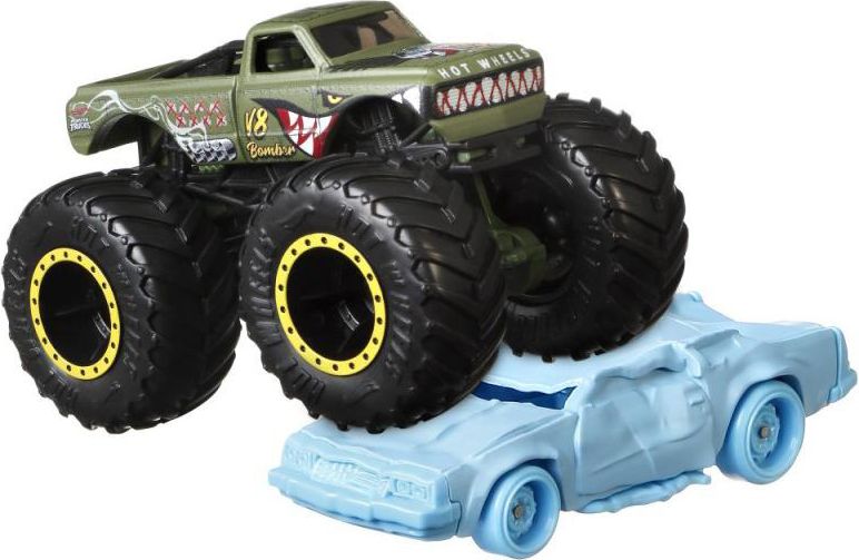 MATTEL HOT WHEELS Set auto Monster Trucks + angličák různé druhy kov - obrázek 9