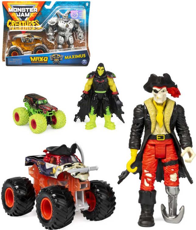 SPIN MASTER Auto Monster Jam 13cm set s figurkou různé druhy plast - obrázek 1